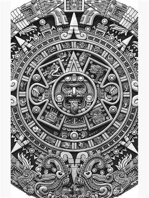 Aztec Calendar Tattoo Design